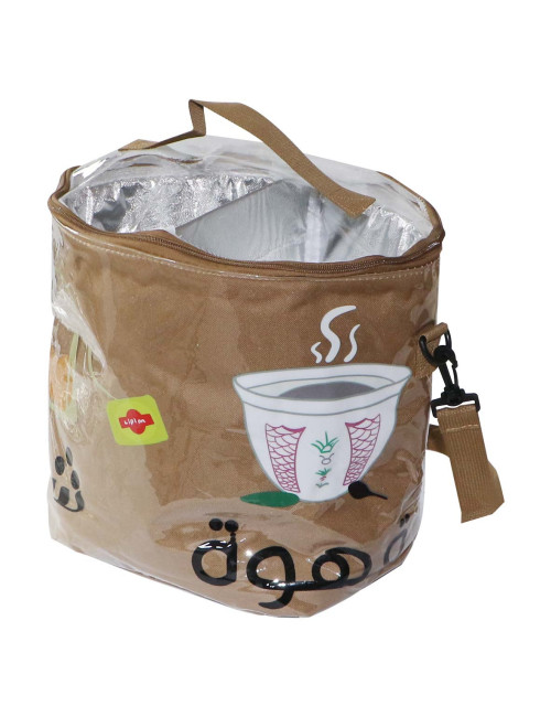 MD-33597 PICNIC BAG ROUND FOR COFFEE & TEA FLAKS