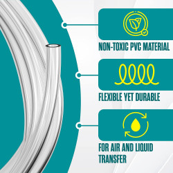 هوز شفاف 8ملي×10×100متر IRN