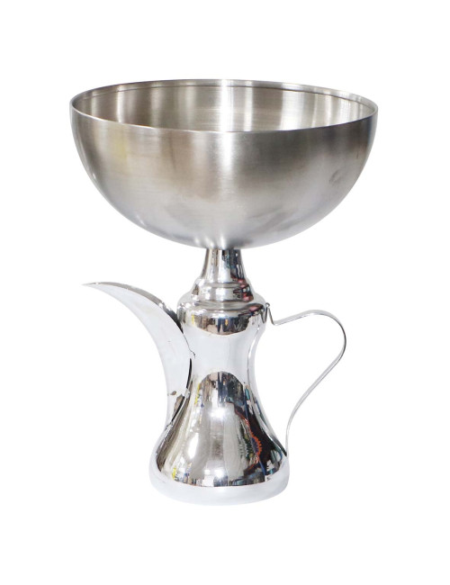 AJ-80215 STAINLESS STEEL CHROME ARABIC COFFEE DALLAH
