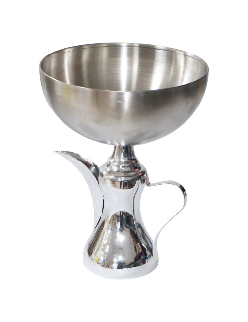 AJ-80215 STAINLESS STEEL CHROME ARABIC COFFEE DALLAH