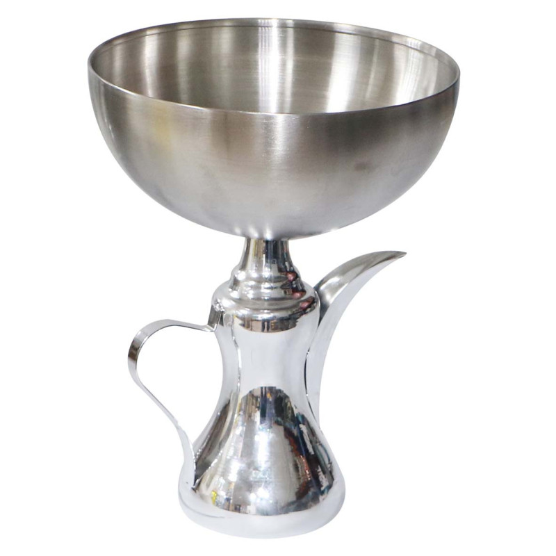 AJ-80215 STAINLESS STEEL CHROME ARABIC COFFEE DALLAH