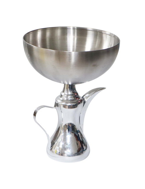 AJ-80215 STAINLESS STEEL CHROME ARABIC COFFEE DALLAH