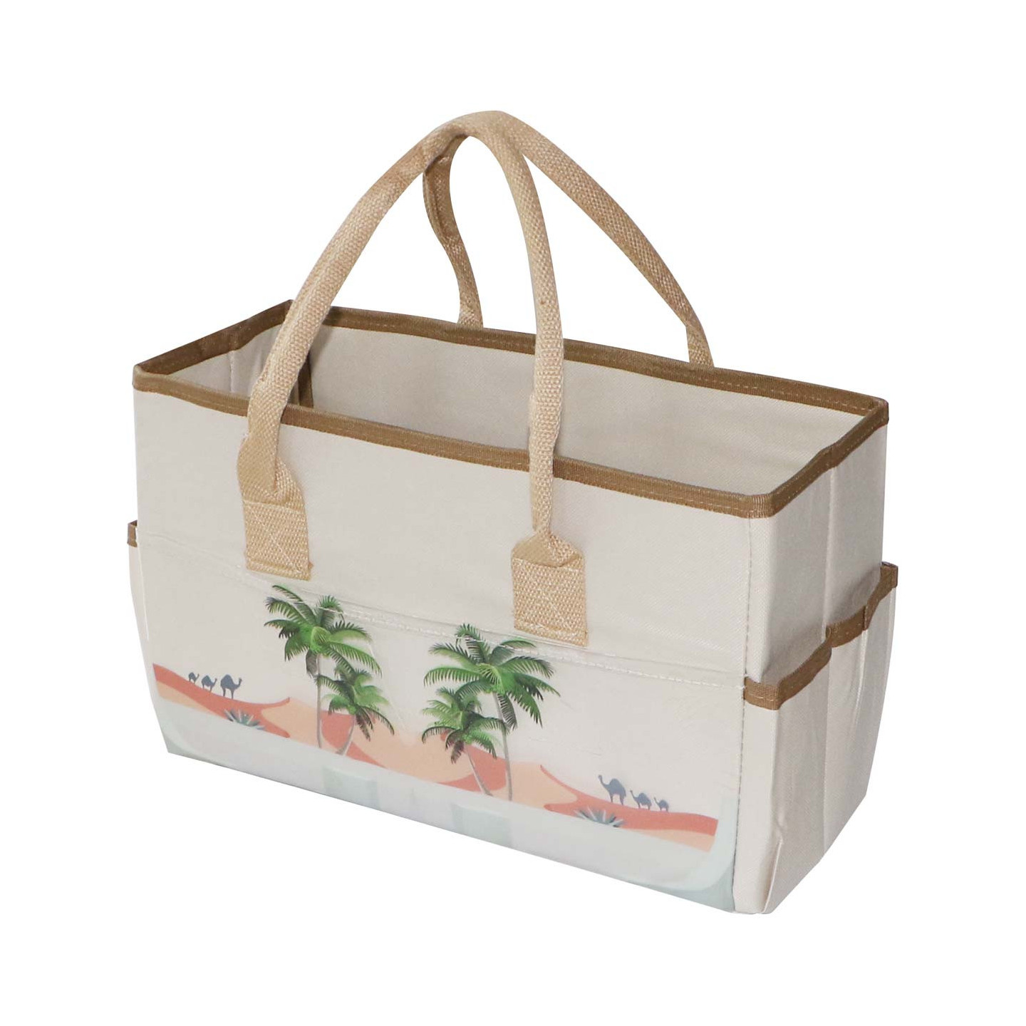 MD-33388 PICNIC BAG CAMEL PALM TREE DESERT DESIGN BODY BAG