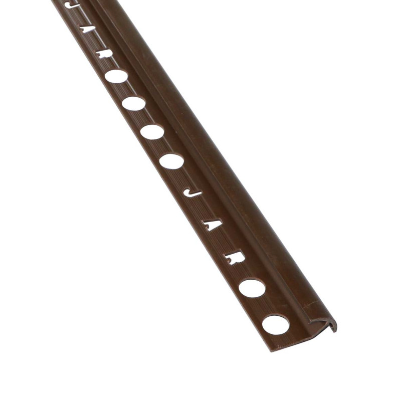 PVC TILE TRIM BROWN 12 MM x 2.60 MTR