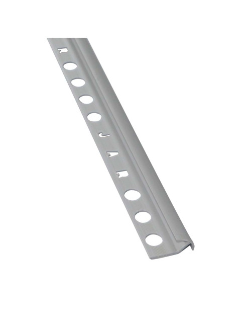 PVC TILE TRIM LIGHT GREY 12 MM x 2.60 MTR