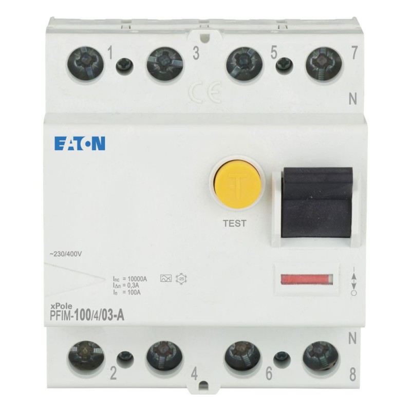 RCCB 100 A/4P/03 (300 MA) ارث ليكنج