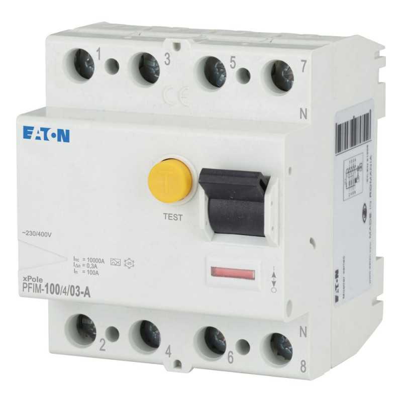 RCCB 100 A/4P/03 (300 MA) ارث ليكنج