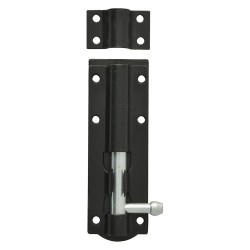 TOWER BOLT LATCH BLACK 5"