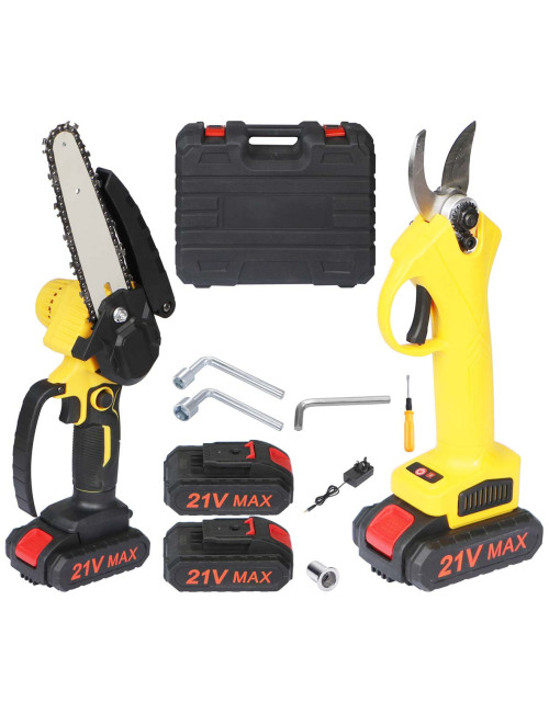 2 IN 1 CORDELSS BRANCH CUTTER + PUNING SHEAR