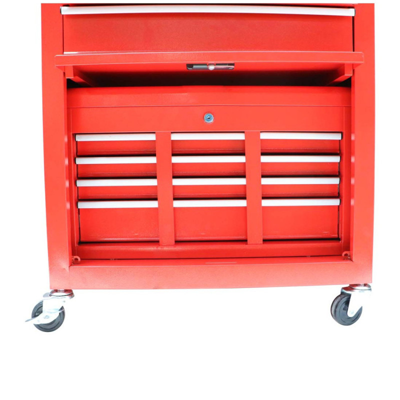 TB-136 A STEEL TROLLEY WITH DRAWERS