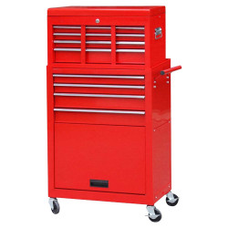 TB-136 A STEEL TROLLEY WITH DRAWERS