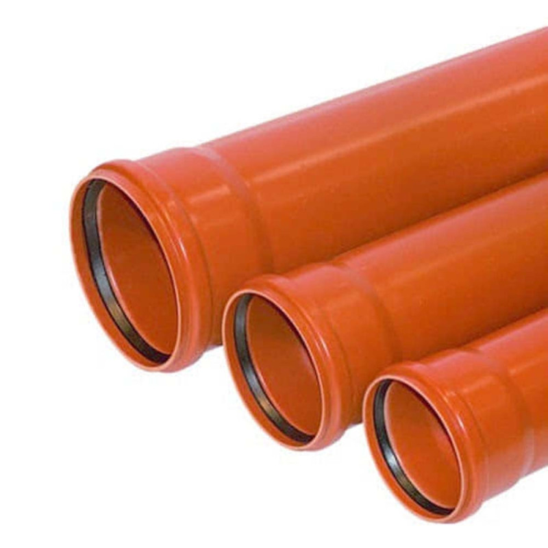 بايب مجاري 4" ربر احمر 3.2×110ملي كويتي