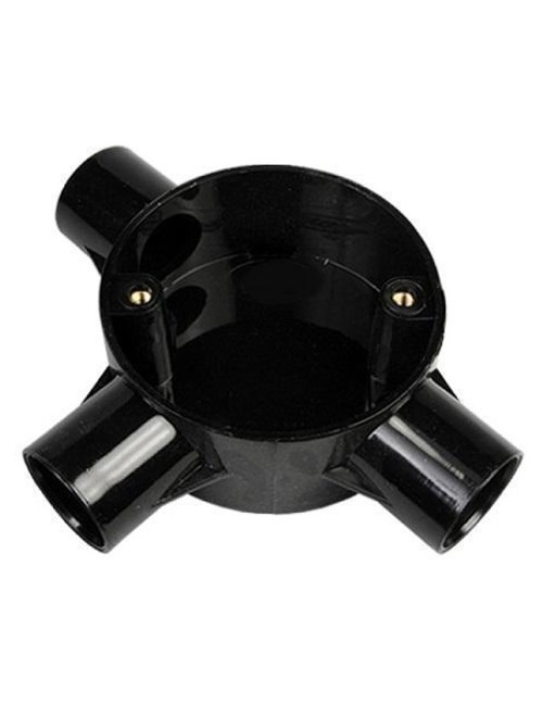 بوكس مدور كهرباءاسود3/4"×3واي K كويتي
