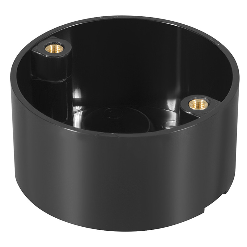 KHARAFI PLASTIC ELECTRIC FITTING ROUND BOX WITH INNER3/4" × 4WAY BLACK