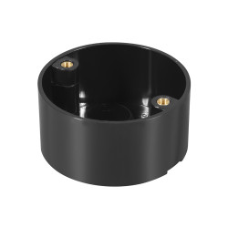 KHARAFI PLASTIC ELECTRIC FITTING ROUND BOX WITH INNER 4WAY BLACK