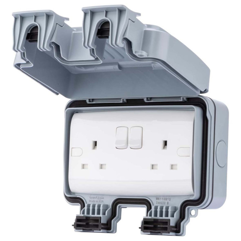 IP66 سويتش دبل مطري 13 امبير