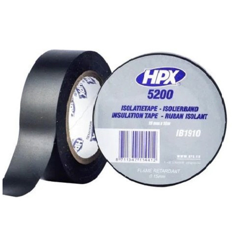 IB1910 HPX PVC ELECTRICAL TAPE BLACK 10 MTR