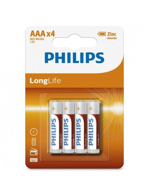 PE216 فيلبس بطاريات عمر طويل 4 حبة 1.5فولت (AAA)