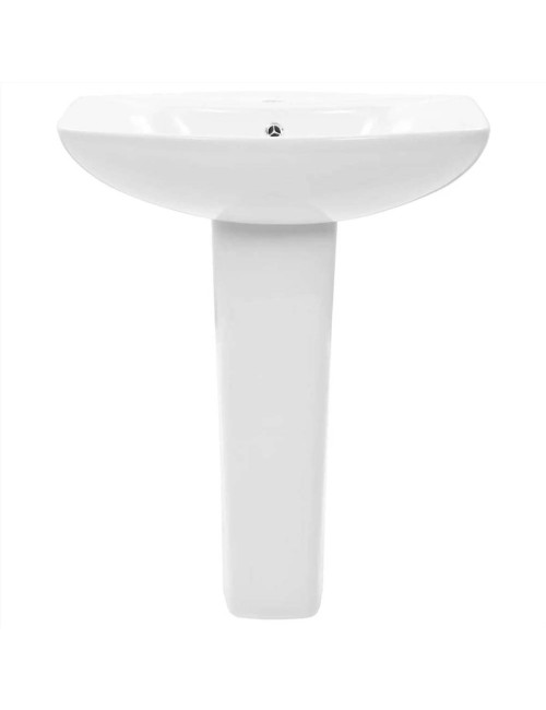 THE WB FULL WASH BASAN WITH STAND AQUA WHITE