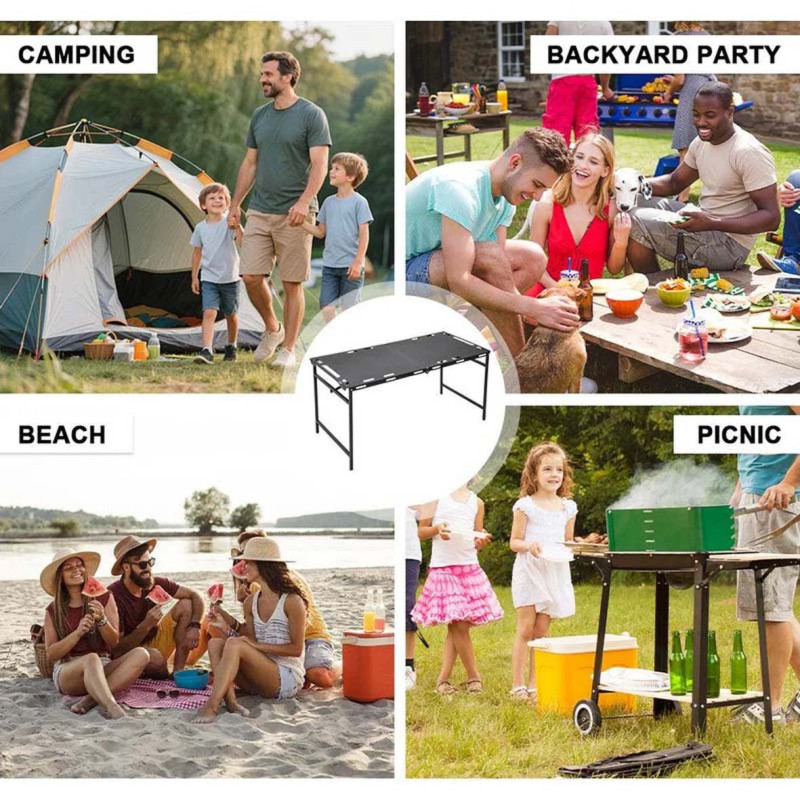 2313612- STEEL FOLDABLE CAMPING MINI TABLE