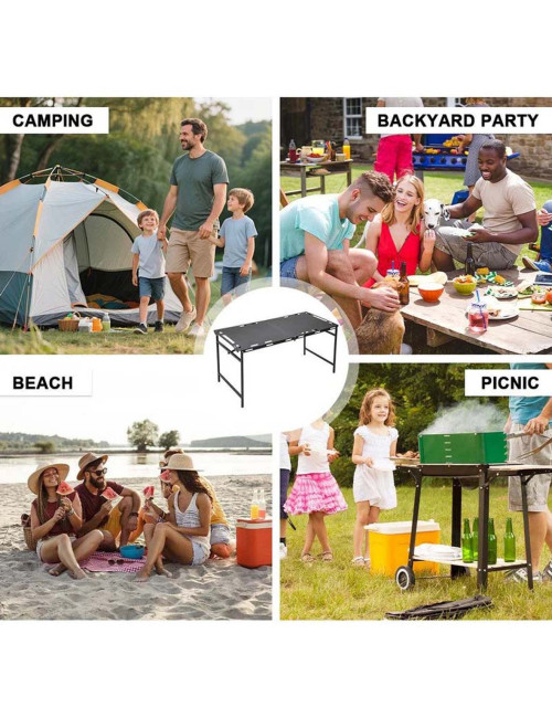 2313612- STEEL FOLDABLE CAMPING MINI TABLE