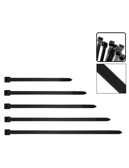 JAS NYLON CABLE TIE BLACK 4.8 X 250 MM 100PCS