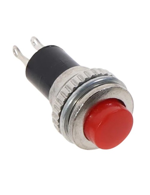 LFSW21-RED MACHINE SWITCH ROUND ON/OFF RED 2 PIN 1A