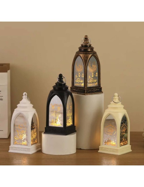 فانوس بلاستيك ملون رمضان كريم