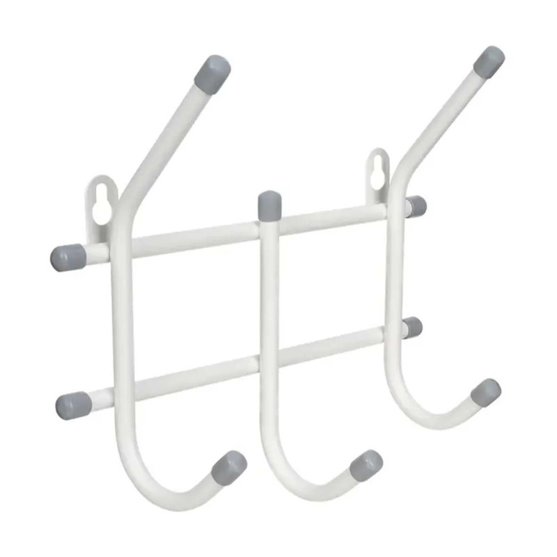 Stainless Steel Nail-Free 4 Hooks Door Hanger