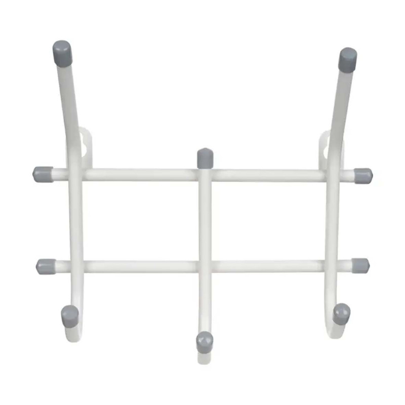 Stainless Steel Nail-Free 4 Hooks Door Hanger