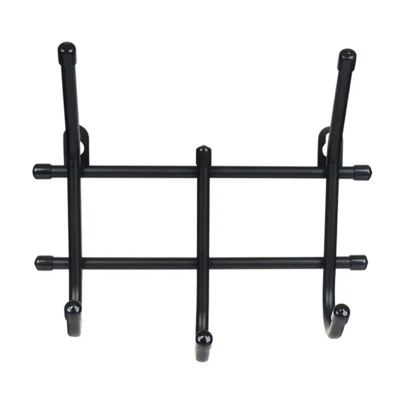 Stainless Steel Nail-Free 4 Hooks Door Hanger