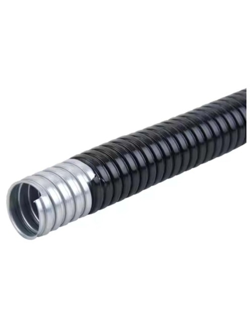 TN 32 UVS -PVC COATED هوز فليكسبل اسود مجلفن فولاذ