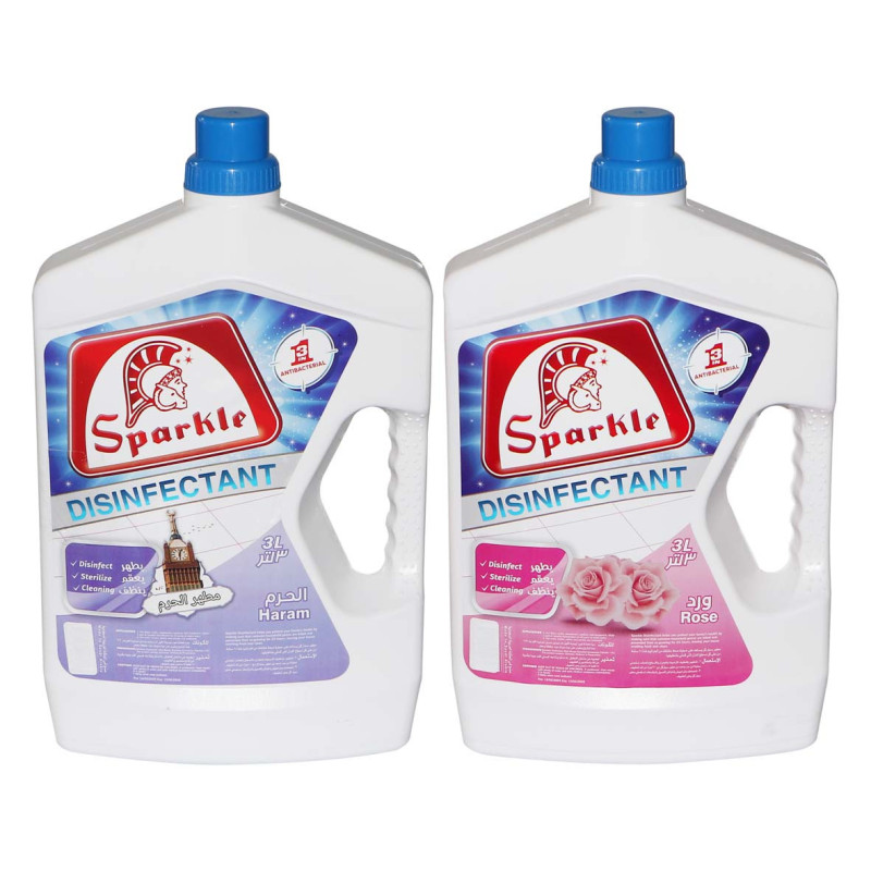 SPARKLE MULTI-PURPOSE DISINFECTANT, 3 LTR,PACKOF 2PCS