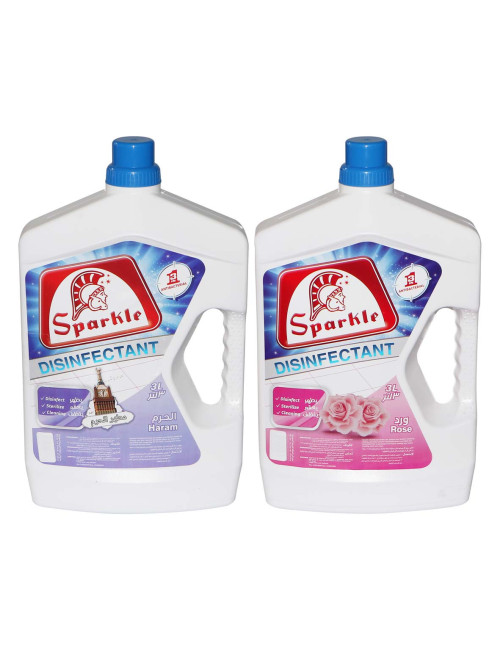 SPARKLE MULTI-PURPOSE DISINFECTANT, 3 LTR,PACKOF 2PCS
