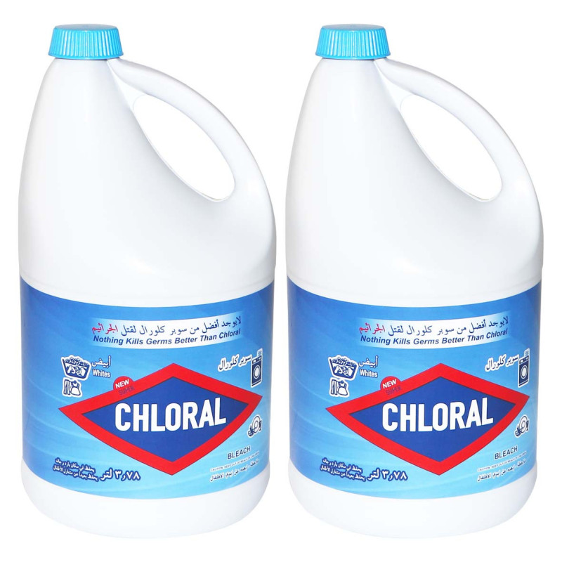 SUPER CLORAL BLEACH – 3.78L (Pack of 2)