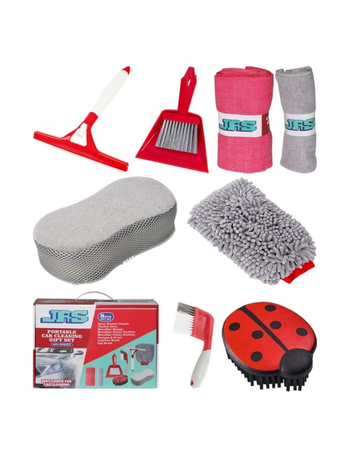 J14007 PORTABLE CAR CLEANING 8 PCS SET