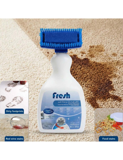 FRESH CARPET CLEANING LIQUID STAIN REMOVER WITH BRUSH