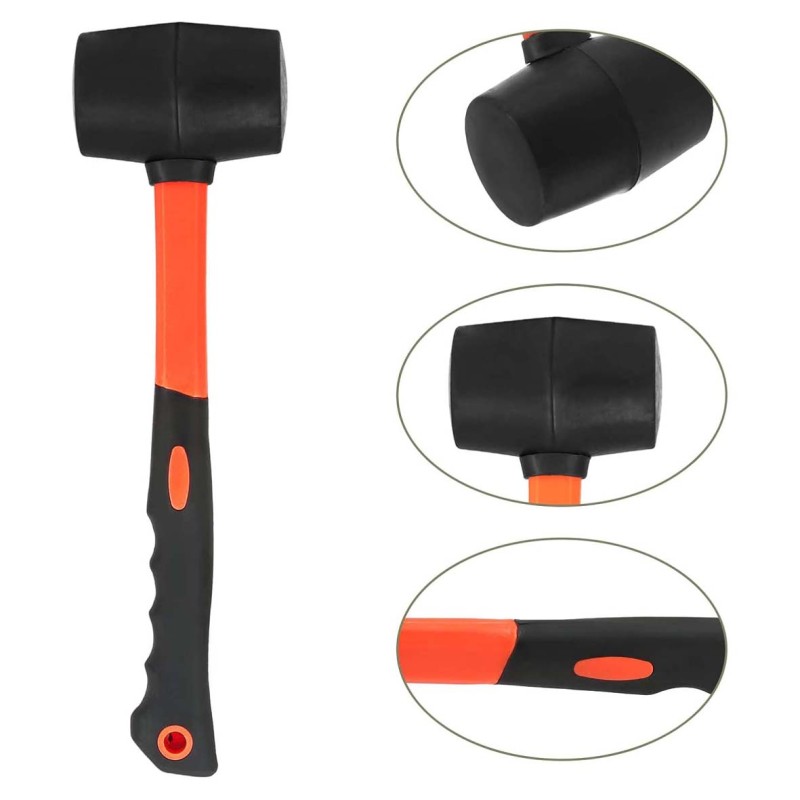 RUBBER HAMMER 12 OZ L