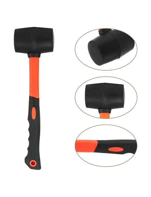 RUBBER HAMMER 12 OZ L