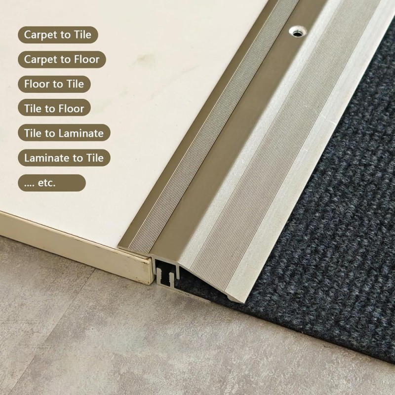 01-BJ-420A ALUMINIUM FLOOR TRIM SILVER